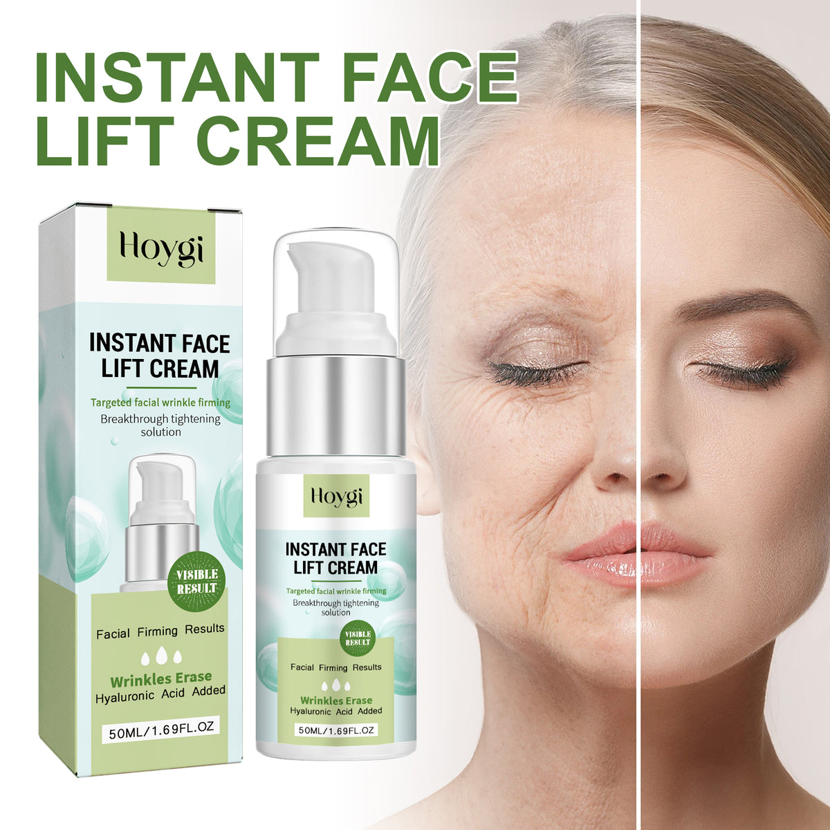 Facial Hyaluronic Acid Cream Deep Hydrating Elastic Moisturizing Skin Facial Skin Moisturizing Firming Cream