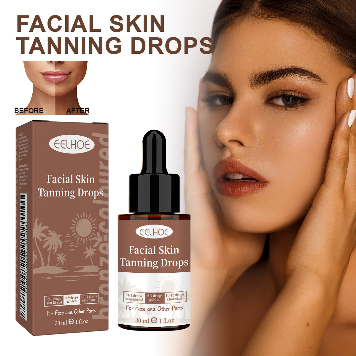 Facial Tanning Serum Outdoor Tanning Serum For Tanning Skin