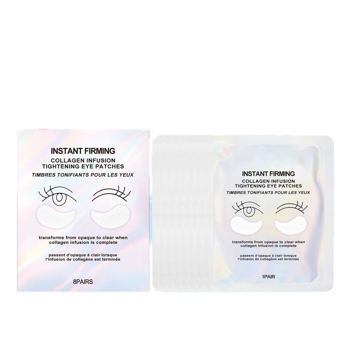 Parches Hidratantes para el Contorno de Ojos ORELVIA – 8 Pares